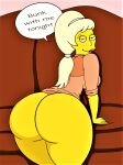  ass bottomless dat_ass lurleen_lumpkin no_panties the_simpsons thighs 