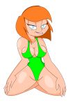  1girl 2014 agent_heather breasts female female_only gadget_boy hair huge_breasts human looking_at_viewer orange_hair swimsuit the1stmoyatia 