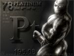  1boy 2012 ass bara buff chemical_element chemistry delta2094 humanoid inanimate male male_only metal muscle penis personification platinum science solo 