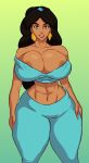  abs aladdin_(series) alluring big_breasts breasts disney female_abs jay-marvel midriff princess_jasmine 