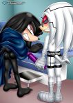  bending_over black_fur blush dildo dr._finitevus exposed_ass grin hospital_bed mobius_unleashed palcomix sega sonic_the_hedgehog_(series) spectre_the_echidna white_fur yaoi 