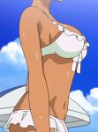  animated_gif anime beach bikini gif hentai loop sideboob tan walking 