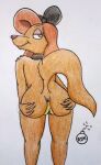 1girl 1girl ass canine dixie fox_and_the_hound nude pussy rdk spread_ass