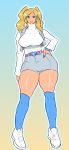 big_breasts blonde_hair blue_eyes breasts bubbles_(ppg) cartoon_network jay-marvel powerpuff_girls twintails wide_hips