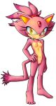 1girl anthro artist_request blaze_the_cat cat completely_nude feline female_focus furry furry_female nipples nude sega simple_background small_breasts sonic sonic_the_hedgehog_(series) straight_hair white_background yellow_eyes