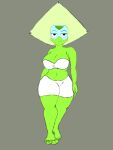  1girl alien alien_girl cartoon_network dayforsay female_focus female_only female_solo gif green_skin peridot_(steven_universe) solo_female steven_universe thick_thighs underwear walking 