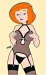 ann_possible chancero corset kim_possible lingerie panties stockings thighs