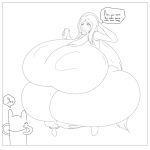  adventure_time ass breasts cleavage clothed clothing english_text female finn_the_human huge_ass huge_breasts human hyper hyper_breasts long_hair macro male mammal marceline open_mouth text thick_thighs vampire wide_hips 