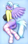  animal blush breasts closed_eyes cloud_chaser cutie_mark devs-iratvs equine female female_ejaculation friendship_is_magic horse large_breasts lying mammal masturbation my_little_pony open_mouth orgasm pegasus pony pussy pussy_juice squirting stockings tail wings 