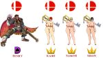  ale-mangekyo ale-mangekyo_(artist) areolae ass big_ass big_breasts breasts commission dat_ass female ganondorf henry_d._damien kairi keyblade kingdom_hearts male namine nintendo nipples nude original original_character pussy smile super_smash_bros. sword the_legend_of_zelda weapon xion 