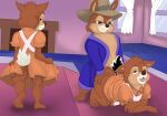  absurd_res anthro chip_&#039;n_dale_rescue_rangers chip_(disney) clothed clothing crossdressing dale_(disney) disney duo ground_squirrel high_res male male/male mammal rodent sciurid tabaarus 