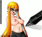  1girl animated big_breasts breast_expansion breasts female female_only huge_breasts inkling inkling_girl nintendo sound sound_effects splatoon tagme topless topless_female transformation video webm witchking00 