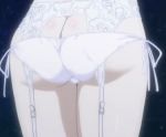 1girl ass charlotte_dunois french french_maid infinite_stratos lighting pale_skin screenshot sexy_ass shading solo thighs white_underwear