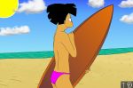  amy_wong beach futurama surfing topless 