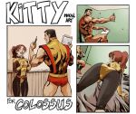  ass bent_over colossus comic gif kitty_pryde marvel phasing piotr_rasputin posing pussy shadowcat superhero x-men 