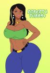  1_female 1_girl 1_human 1female 1girl ass belly big_ass big_breasts black breasts dark-skinned_female dark_skin female female_focus female_only female_solo human human_only jay-marvel midriff navel nipple roberta_tubbs solo_female solo_focus the_cleveland_show 