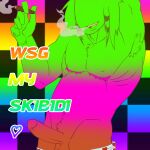 chest_hair chest_scar cigarette hairy_male quackanz_(artist) rainbow_background regretevator roblox roblox_game scene smoke smoking top_surgery_scars unpleasant_gradient weed
