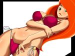  1girl bra breasts female kim_possible kimberly_ann_possible large_breasts panties solo 