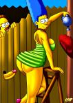  ass breasts cssp marge_simpson penis the_simpsons yellow_skin 