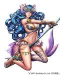  armour bikini blue_hair spear tagme 
