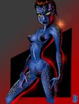  ass breasts bruce_timm marvel mystique nipples pussy red_hair standing x-men 