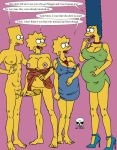 bart_simpson lisa_simpson maggie_simpson marge_simpson pregnant the_fear the_simpsons yellow_skin 