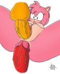 1girl 2boys amy_rose anal breasts clitoris disembodied_penis double_penetration hedgehog kio kio_(artist) knuckles_the_echidna male/female miles_&quot;tails&quot;_prower mmf_threesome penis pink_hair pussy sega sonic_(series) sonic_*(series) sonic_the_hedgehog_(series) spread_legs surprised threesome vaginal
