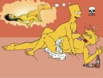  alcohol bart_simpson incest lisa_simpson pregnant the_fear the_simpsons yellow_skin 