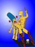  bart_simpson boots marge_simpson spanking the_fear the_simpsons yellow_skin 