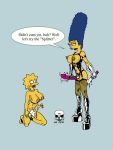  bdsm boots dildo leather lisa_simpson marge_simpson the_fear the_simpsons yellow_skin 