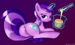  ass cutie_mark fan_character friendship_is_magic looking_at_viewer my_little_pony naughty_look peanut_butter pony pussy unicorn 