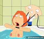 breasts choking family_guy lois_griffin nipples 