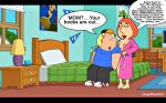 breasts chris_griffin family_guy incest lois_griffin mother&#039;s_duty mother_and_son nipples 