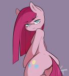  ass cutie_mark friendship_is_magic looking_at_viewer my_little_pony pinkamena_(mlp) pinkie_pie pony pussy wet 