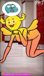 1boy 1girl absurd_res anthro ass bad_art bad_drawing_skills blushing blushing_breasts cartoon_network gumball_watterson high_res mariana_iosif penny_fitzgerald poorly_drawn school shell the_amazing_world_of_gumball wings