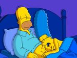  breasts fellatio homer_simpson marge_simpson oral penis the_simpsons yellow_skin 