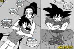 age_difference chichi climax comic das_mutters&ouml;hnchen dragon_ball_z female hetero high_heels human incest incestus lingerie male missionary monochrome mother_and_son son_gohan son_goku splurt stilettos stockings text vaginal_penetration