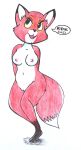1girl anthro anthrofied breasts fox fox_and_the_hound nude rdk the_fox_and_the_hound vixen vixey