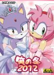  amy_rose blaze_the_cat breasts cleavage comic sonic text wedding_dress 