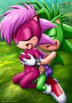  anal anal_sex bbmbbf blush breast_grab breasts brother_and_sister cum_in_ass cum_in_orifice cum_inside incest manic_the_hedgehog mobius_unleashed palcomix sega sex smile sonia_the_hedgehog sonic_(series) sonic_team sonic_the_hedgehog_(series) sonic_underground tongue tongue_out 