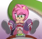  amy_rose anthro breasts clitoris clothing duo faceless_male female first_person_view green_eyes hair headband hedgehog lyric_the_ancient male male/female mammal nipples panties panties_aside penetration penis pussy sega sex short_hair sonic_(series) sonic_boom sonic_the_hedgehog_(series) the_other_half uncensored underwear vaginal vaginal_penetration 