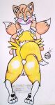 1boy 1girl ass crossover digimon fellatio male male/female miles_&quot;tails&quot;_prower oral rdk renamon sega sonic_the_hedgehog_(series) tails tails_the_fox