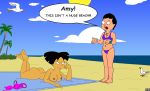  american_dad amy_wong ass beach bikini breasts crossover futurama hayley_smith nude 