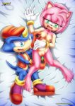  1girl amy_rose archie_comics bbmbbf mobius_unleashed nipples nude palcomix sega sex_toy sonic_(series) sonic_the_hedgehog_(series) vaginal_penetration valdez_the_chameleon 