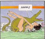  bath bathing beastiality breasts crocodile fun nude 