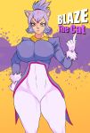  big_breasts blaze_the_cat breasts clothes female hips jay-marvel solo sonic sonic_(series) text wide_hips 