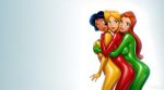 3_girls 850x473 alex_(totally_spies) babe black_hair blonde_hair blue_eyes blush bodysuit breast_grab breast_press brown_eyes clover_(totally_spies) dark_skin drew_gardner_(artist) female female_only friends girl_sandwich green_eyes group_hug hug_from_behind hugging latex latex_suit lips lipstick long_hair looking_at_another looking_at_viewer looking_back multiple_girls mutual_yuri older older_female open_mouth orange_hair red_lipstick sam_(totally_spies) shiny shiny_clothes shiny_hair short_hair skin_tight teen threesome totally_spies wallpaper young_adult young_adult_female young_adult_woman yuri