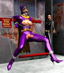  3d barbara_gordon batgirl batman_&#039;66 batman_(series) bondage breasts dc dc_comics nipples pussy selina_kyle 