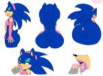 1girl anthro anus ass big_ass clothing cum cum_in_mouth cum_inside disembodied_penis eyelashes eyeshadow fellatio female_focus female_sonic furry genderswap genderswap_(mtf) girly habbodude lipstick makeup male male/male multiple_images multiple_views oral panties penis rule_63 sega sex solo sonic_(series) sonic_the_hedgehog testicles thecon underwear white_background wide_hips