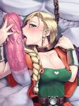  1boy 1girl barbed_penis belt bianca_(dragon_quest) bianca_whitaker big_breasts blonde_hair blue_eyes blush bracer braid braided_hair breasts chains cleavage clothed_female_nude_male collar dragon_quest dragon_quest_v equine equine_humanoid equine_penis fellatio full-face_blush green_eyes hair_over_shoulder heart_cutout height_difference hetero highres hooves horsecock huge_breasts huge_penis huge_testicles jami_(dq5) jyami_(dq5) kon_the_knight licking long_hair looking_at_viewer lots_of_jewelry misonou_hirokichi monster nail_polish nude open_mouth oral penis ponytail rape ring single_braid size_difference slave solo_focus spiked_penis square_enix studded_penis sweat testicles uncensored video_game_milf wedding_band wedding_ring yellow_sclera 